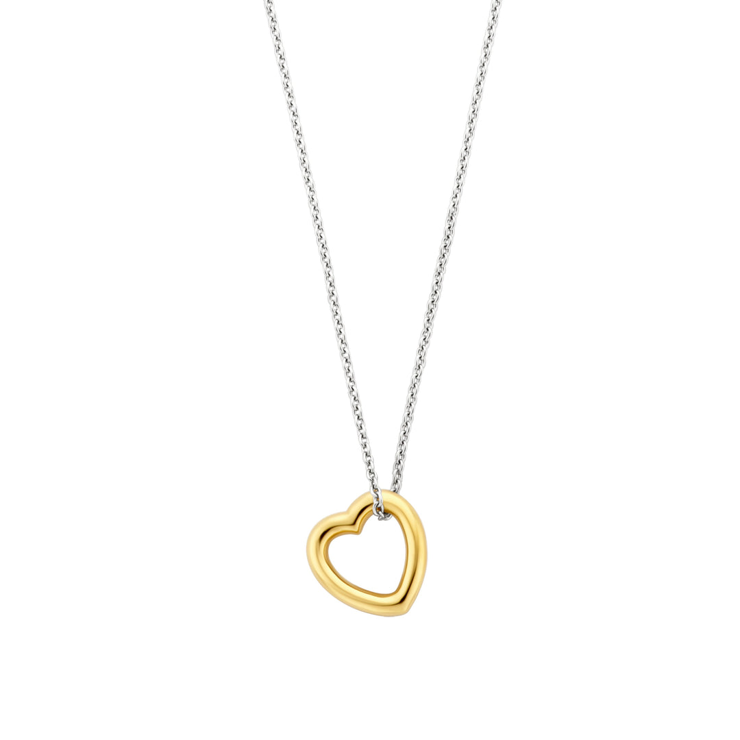 Gold-Plated Hanging Heart Necklace by TI SENTO