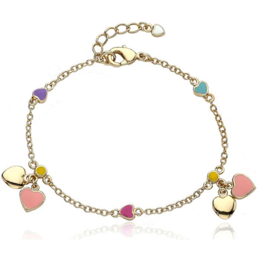 Child's Heart Enamel Bracelet by Twin Stars