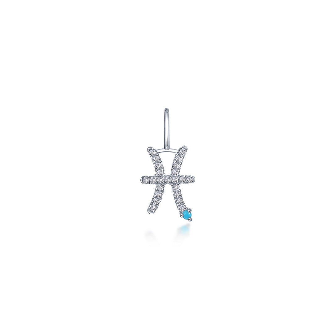 Pisces Zodiac Charm Pendant by Lafonn