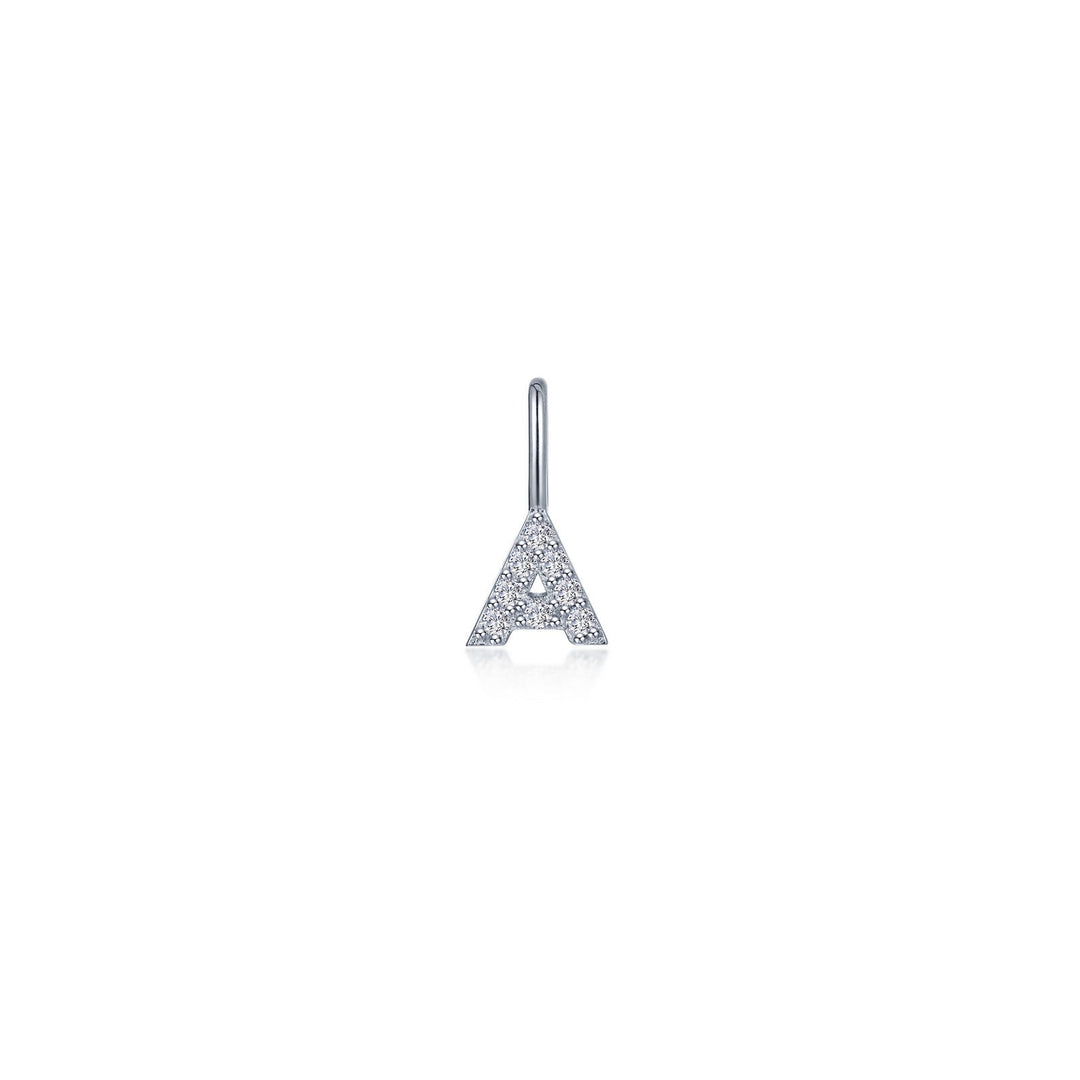 Letter A Charm Pendant by Lafonn