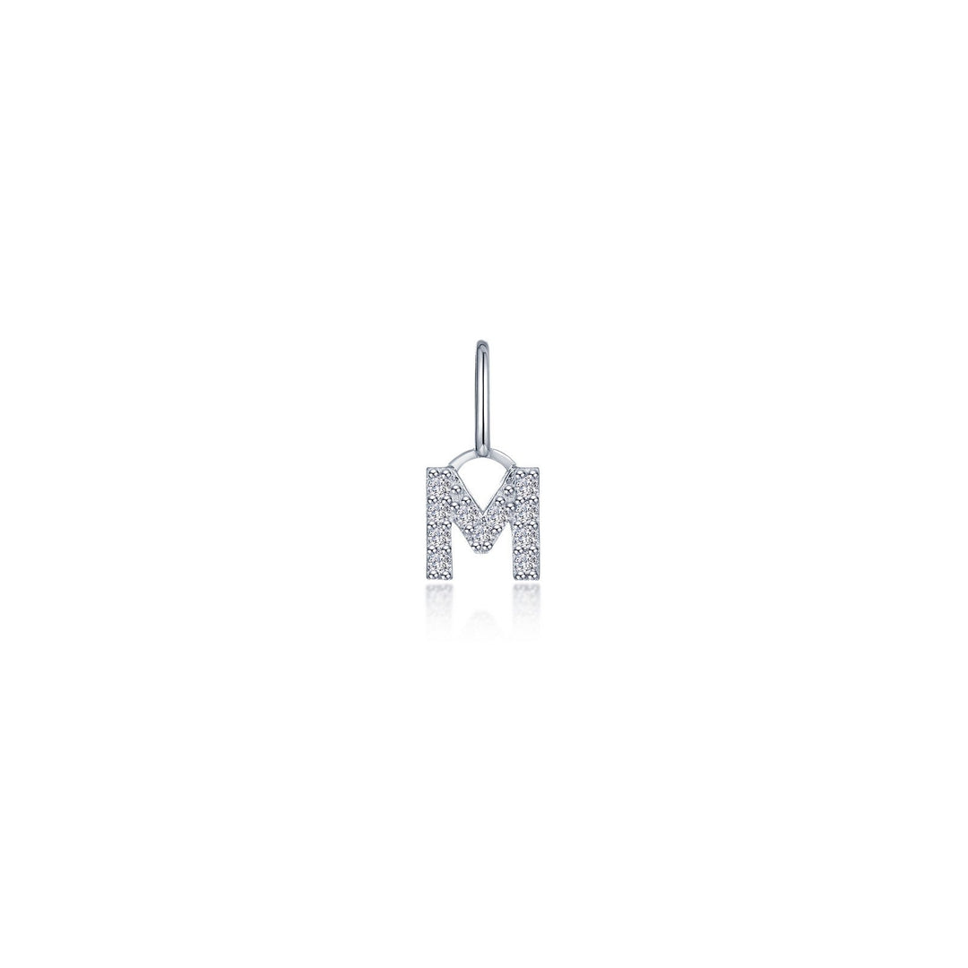 Letter M Charm Pendant by Lafonn