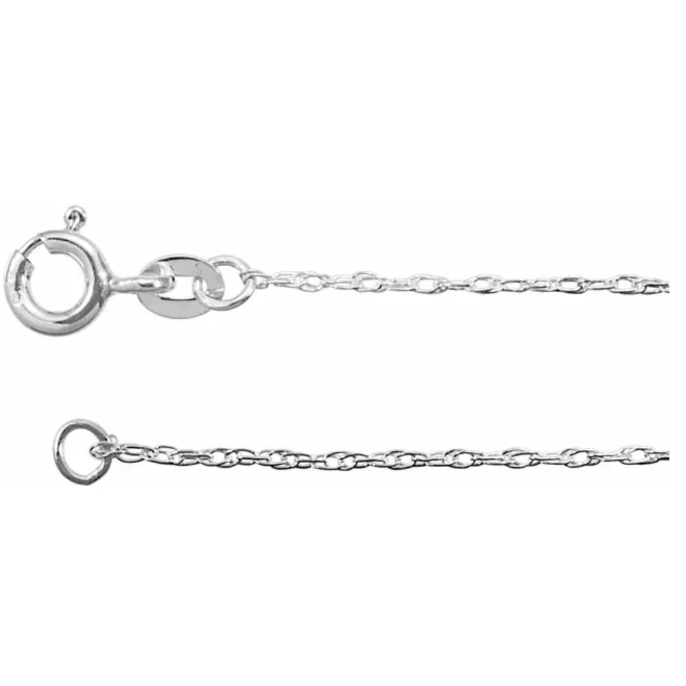 Sterling Silver 0.85mm Rope Chain