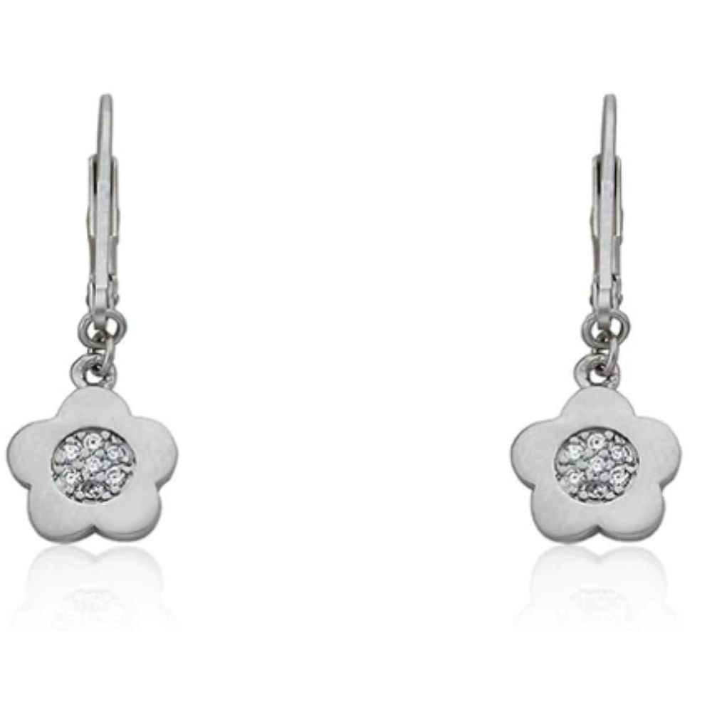 Flower Leverback Earrings by Twin Stars