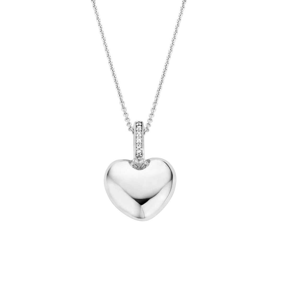 Puff Heart Necklace by TI SENTO