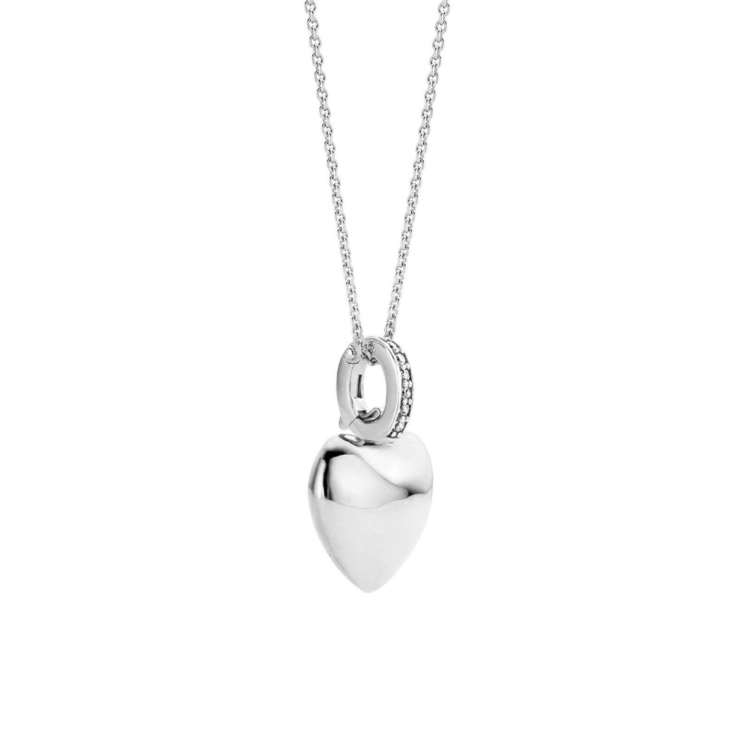 Puff Heart Necklace by TI SENTO