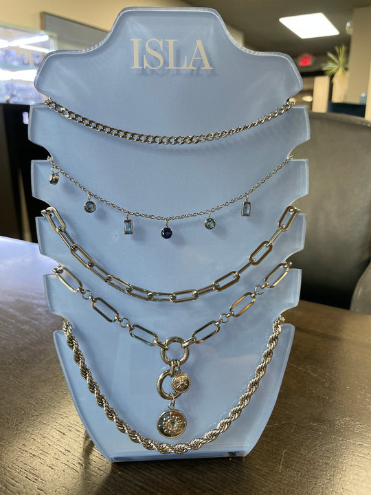 Charm & Chain Layered Necklace Set by ISLA (Set of 5) - West Orange Jewelers