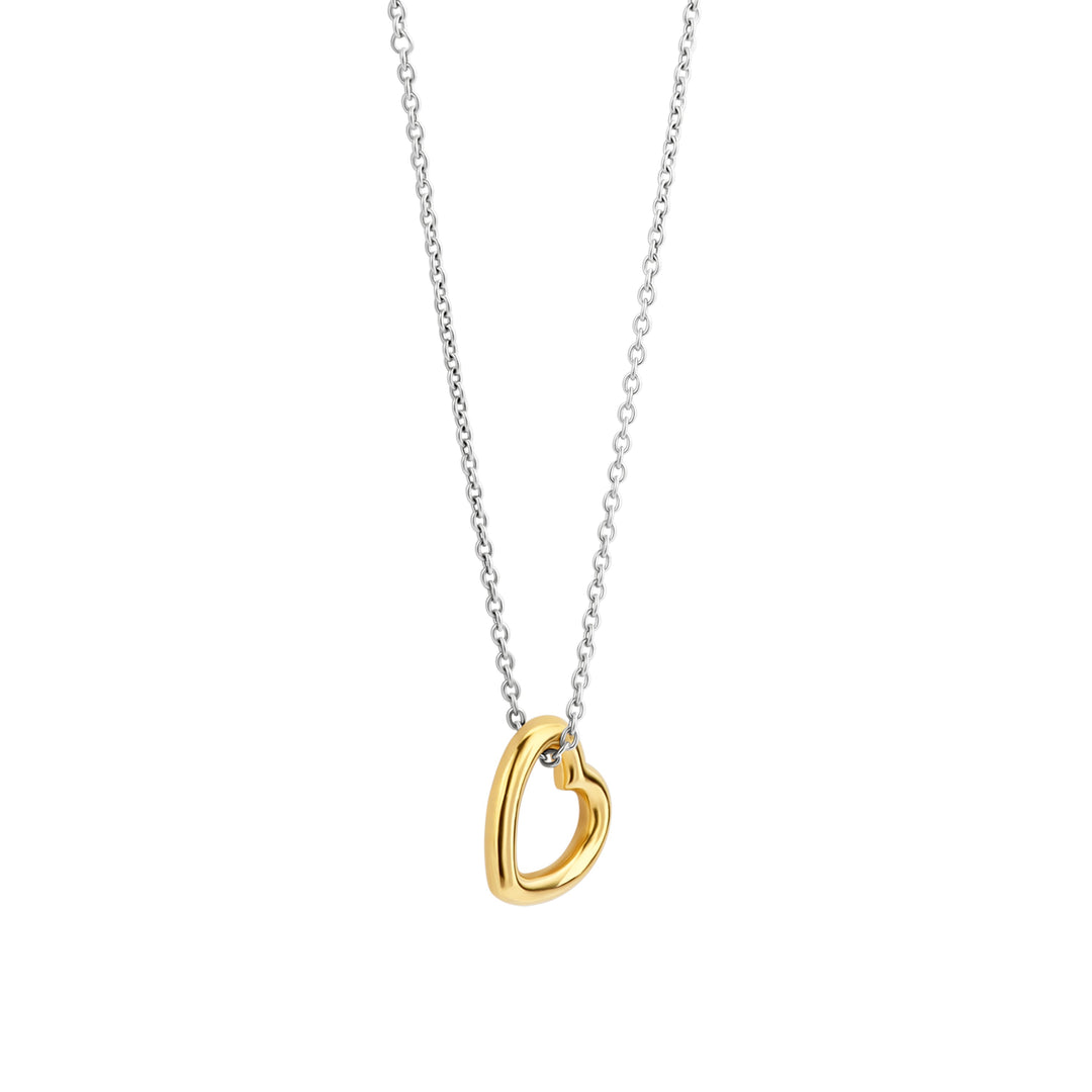 Gold-Plated Hanging Heart Necklace by TI SENTO