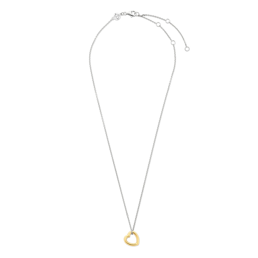 Gold-Plated Hanging Heart Necklace by TI SENTO