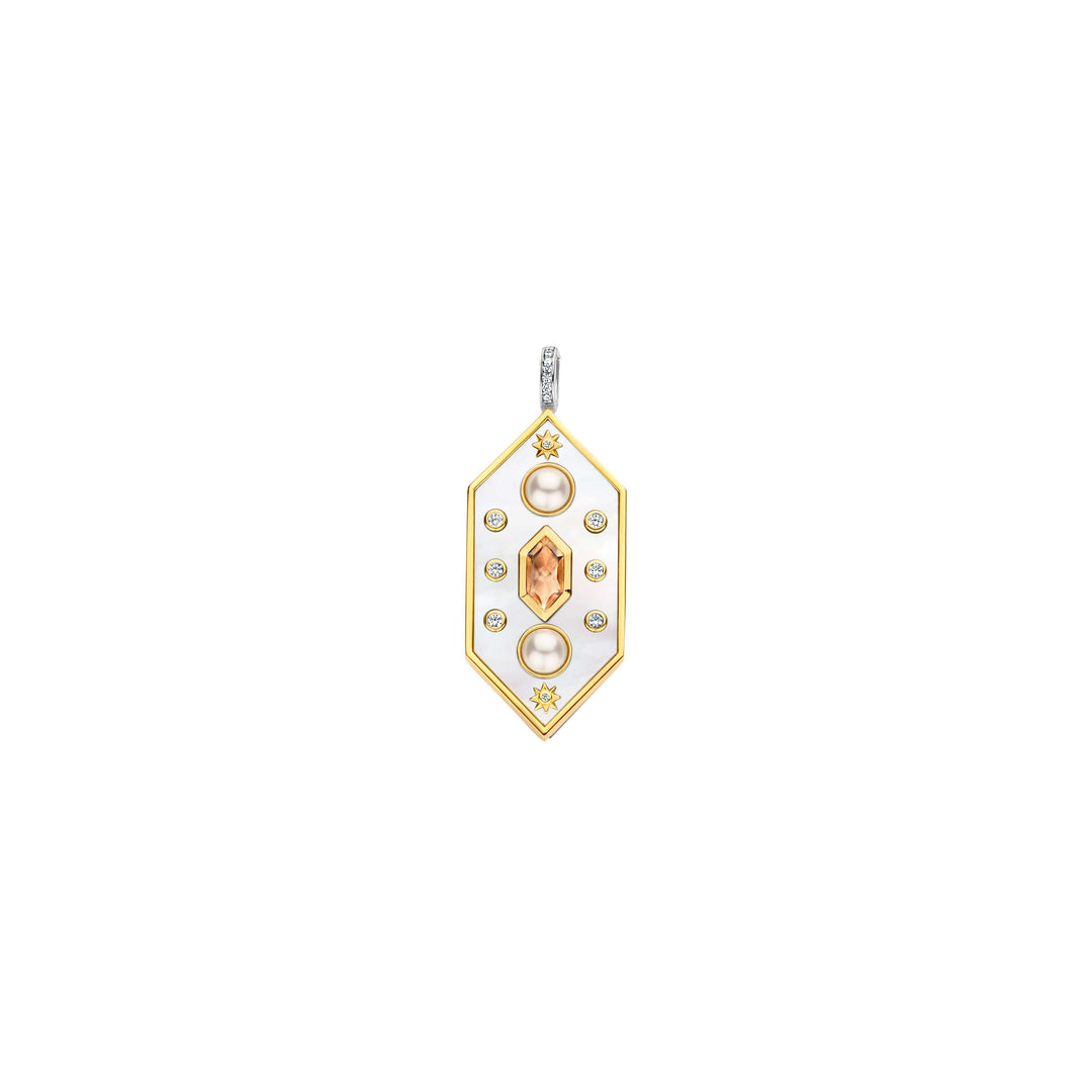 Geometric Pendant with Mother of Pearl by TI SENTO