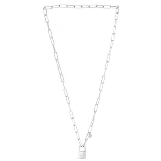 Sterling Lock Link Necklace