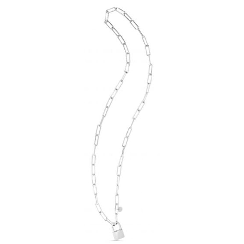 Sterling Lock Link Necklace