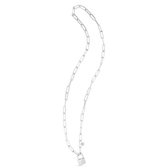 Sterling Lock Link Necklace