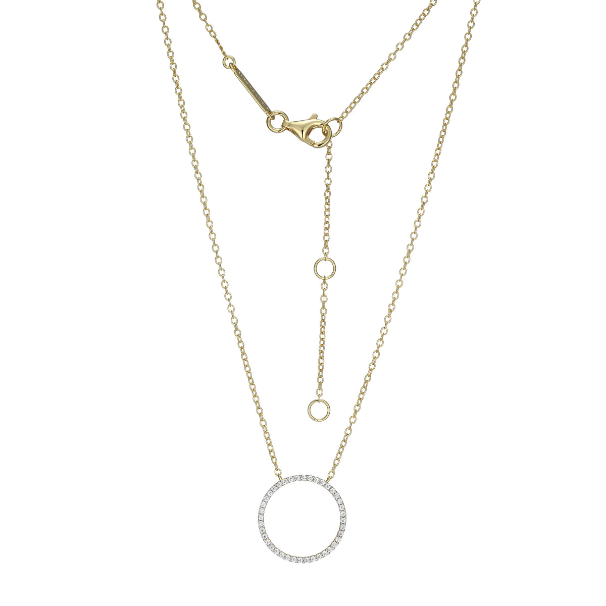 Open Circle Lab-Grown Diamond Necklace by Monte Luna - West Orange Jewelers