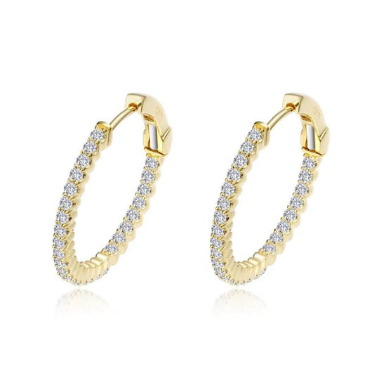 1.08 ctw Yellow 20mm Hoop Earrings by Lafonn