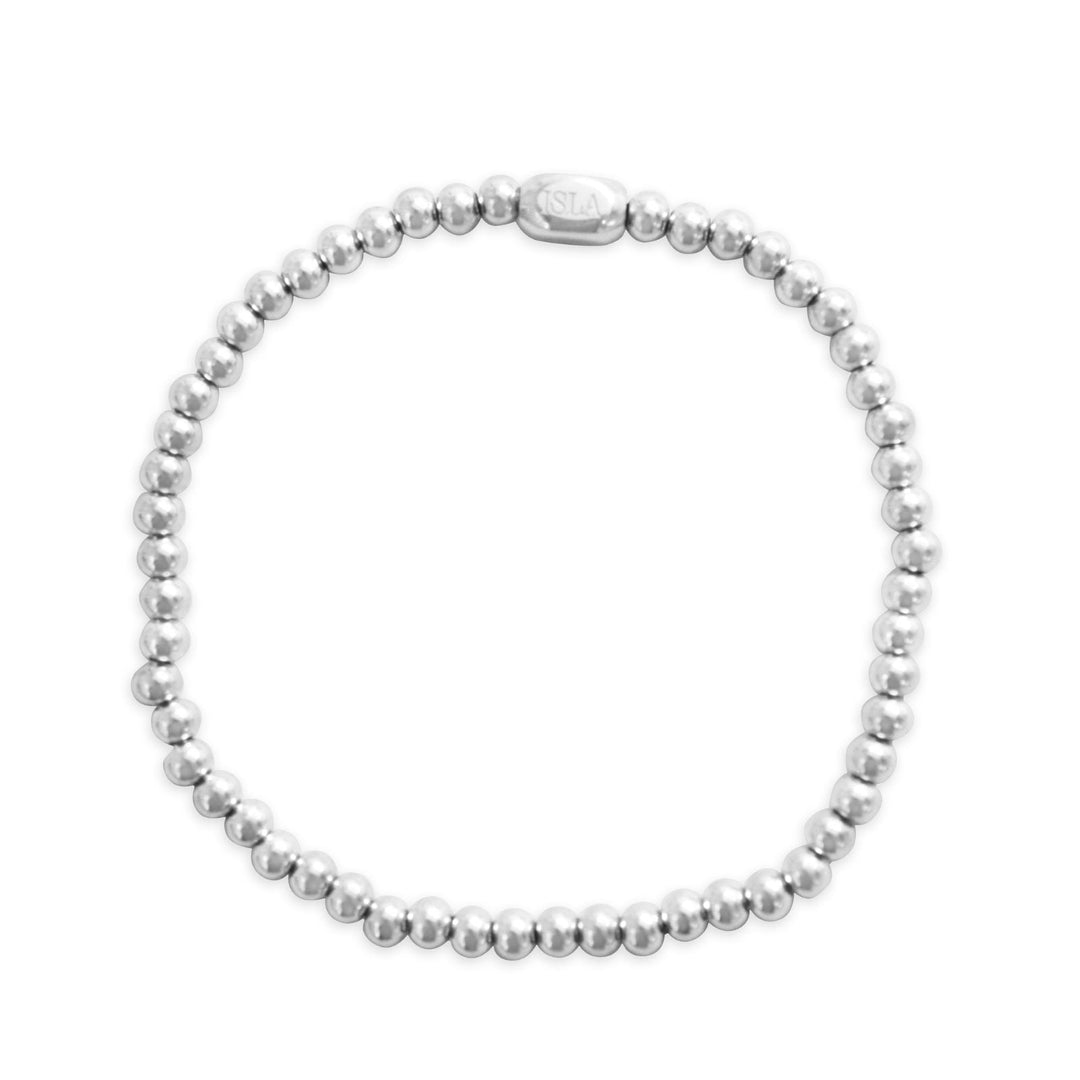 Plain Ball 4mm Steel Bracelet by ISLA
