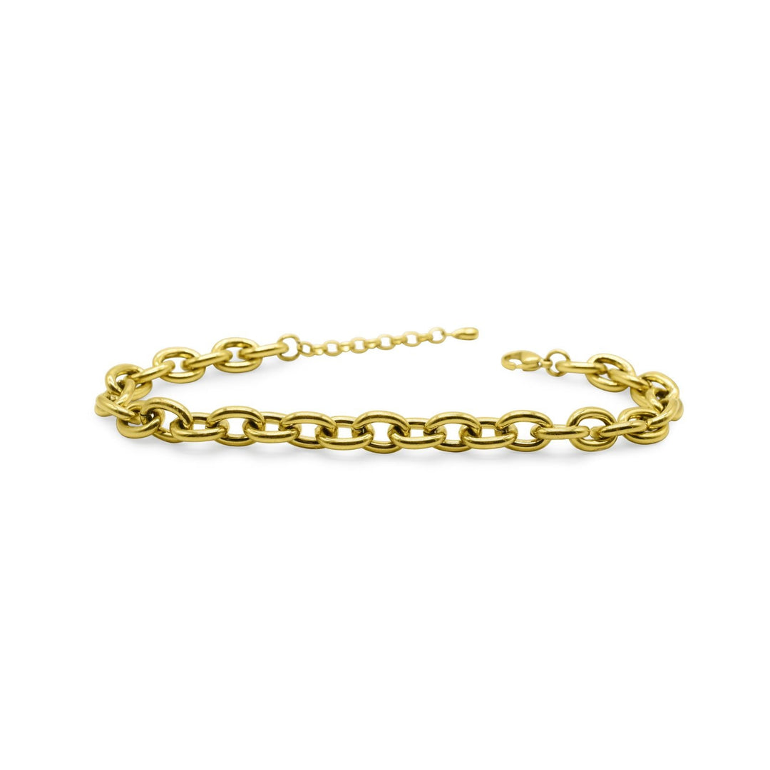 Bold Link Chain PVD Gold Anklet by ISLA