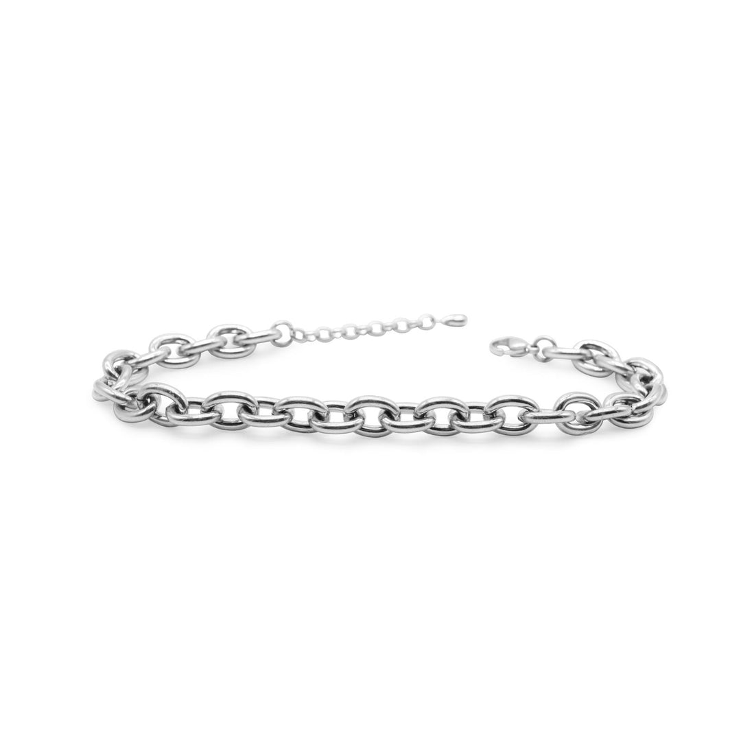 Bold Link Chain Steel Anklet by ISLA