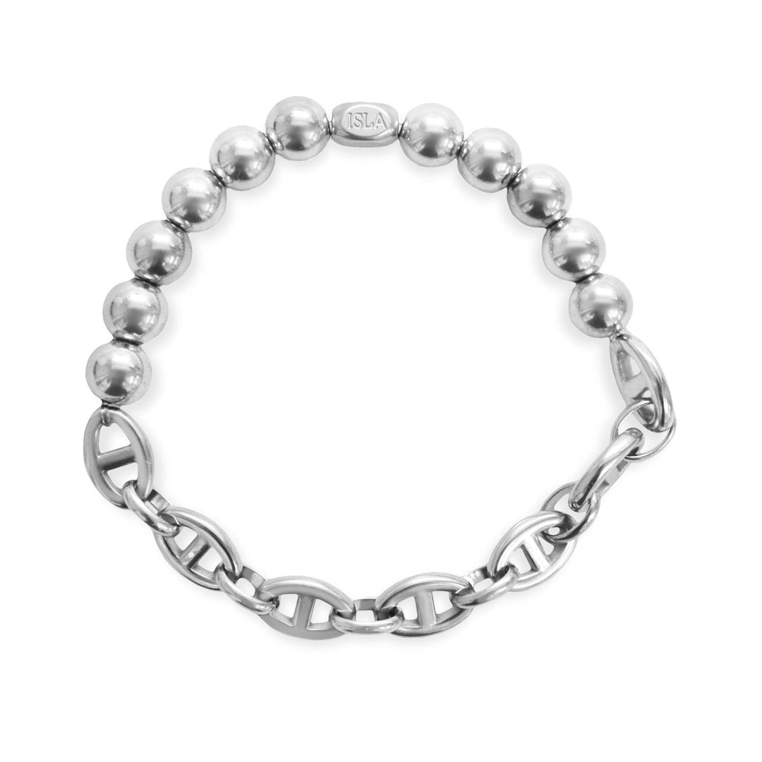 Mariner Link + 6mm Ball Steel Bracelet by ISLA
