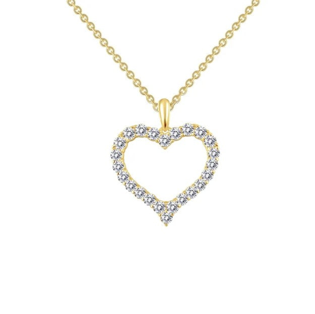 Open Heart Yellow Necklace by Lafonn