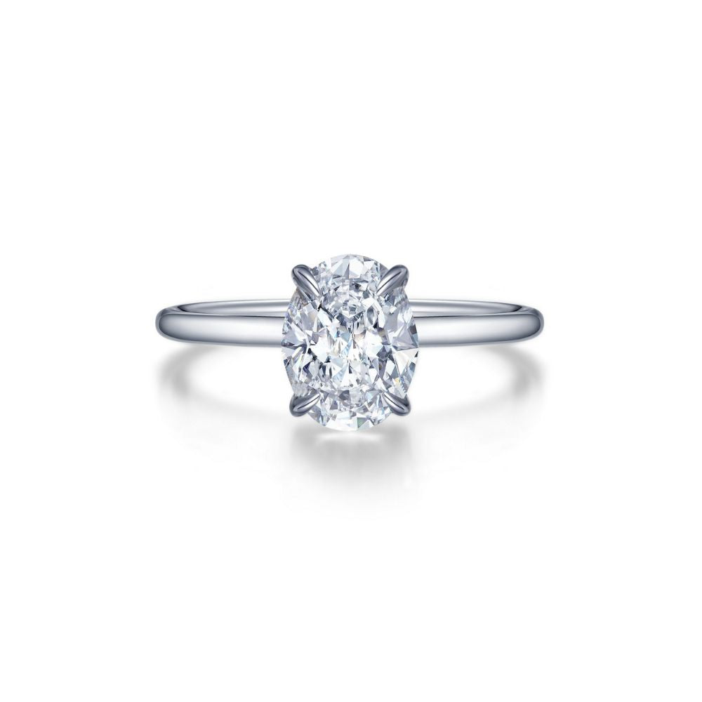Oval Solitaire Engagement Ring by Lafonn