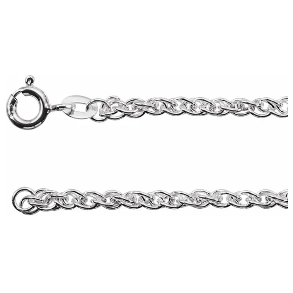 Sterling Silver 2mm Rope Chain
