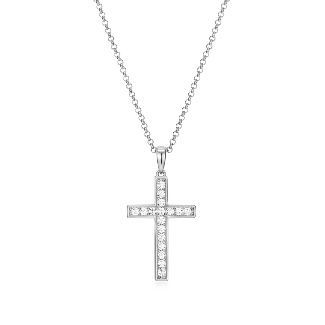 CZ Cross Pendant by Charles Garnier - West Orange Jewelers