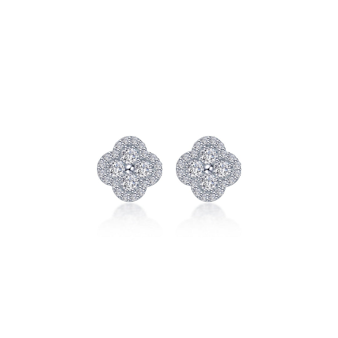 0.8 ctw halo stud earrings