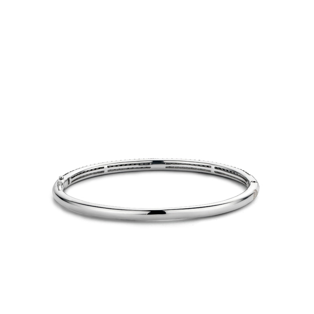 Black Zirconia Bangle by TI SENTO - West Orange Jewelers