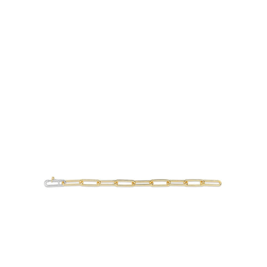 Gold-plated Paperclip Bracelet by TI SENTO - West Orange Jewelers