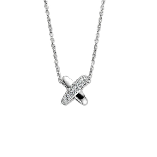 Silver X Necklace by TI SENTO