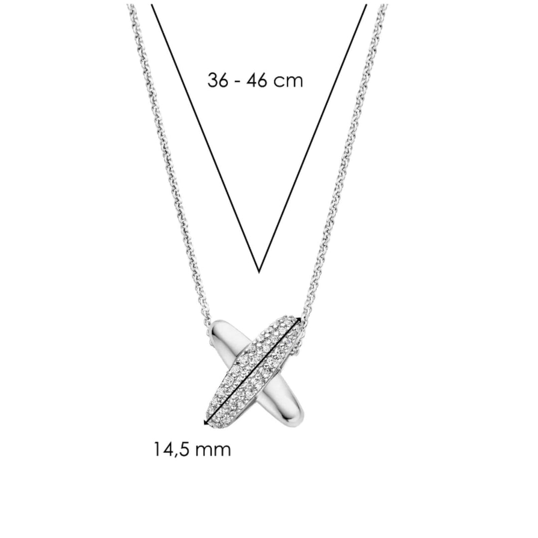 Silver X Necklace by TI SENTO