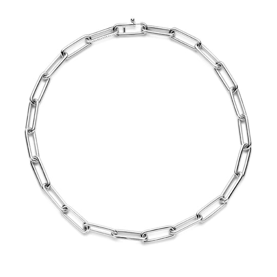 Silver Paperclip Necklace (medium) by TI SENTO - West Orange Jewelers