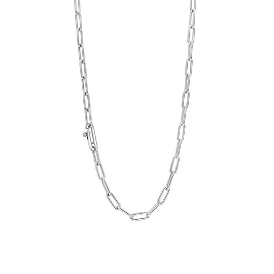 Silver Paperclip Necklace by TI SENTO - West Orange Jewelers