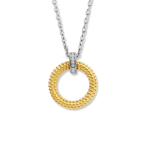 Gold-Plated Circle Necklace by TI SENTO