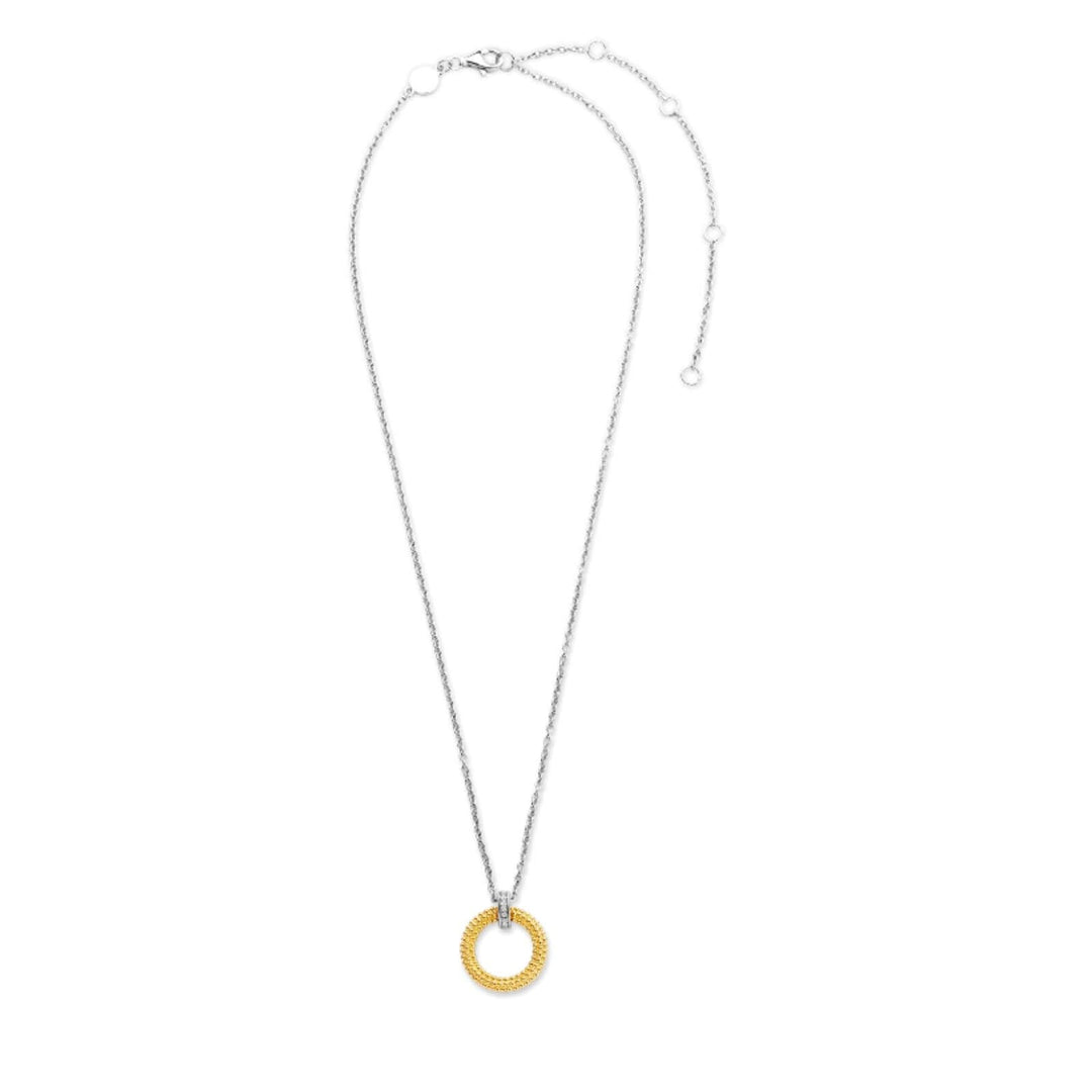 Gold-Plated Circle Necklace by TI SENTO