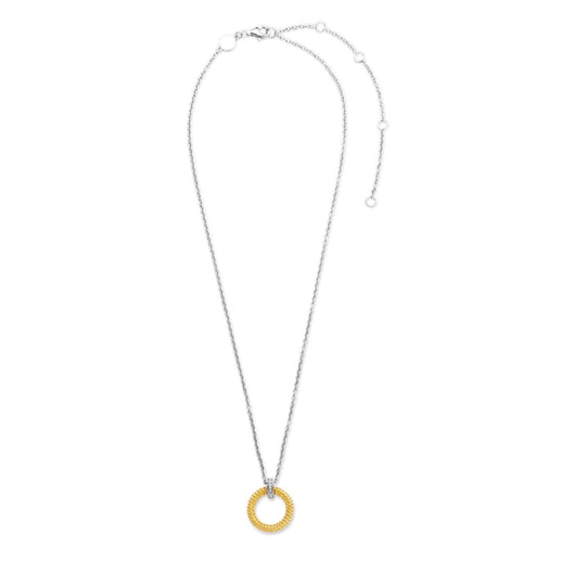 Gold-Plated Circle Necklace by TI SENTO