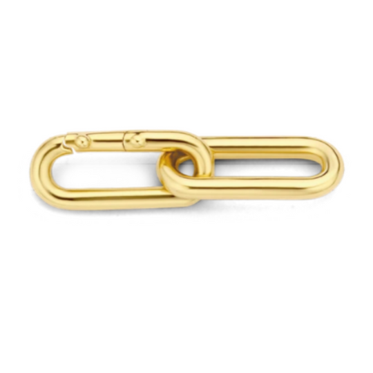 Gold-plated Double Paperclip Link by TI SENTO - West Orange Jewelers