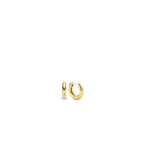 Two-tone Huggies by TI SENTO - West Orange Jewelers