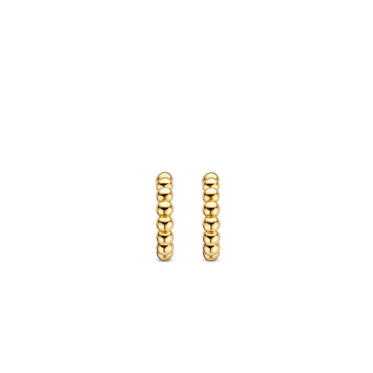 Yellow Beaded Huggies by TI SENTO - West Orange Jewelers