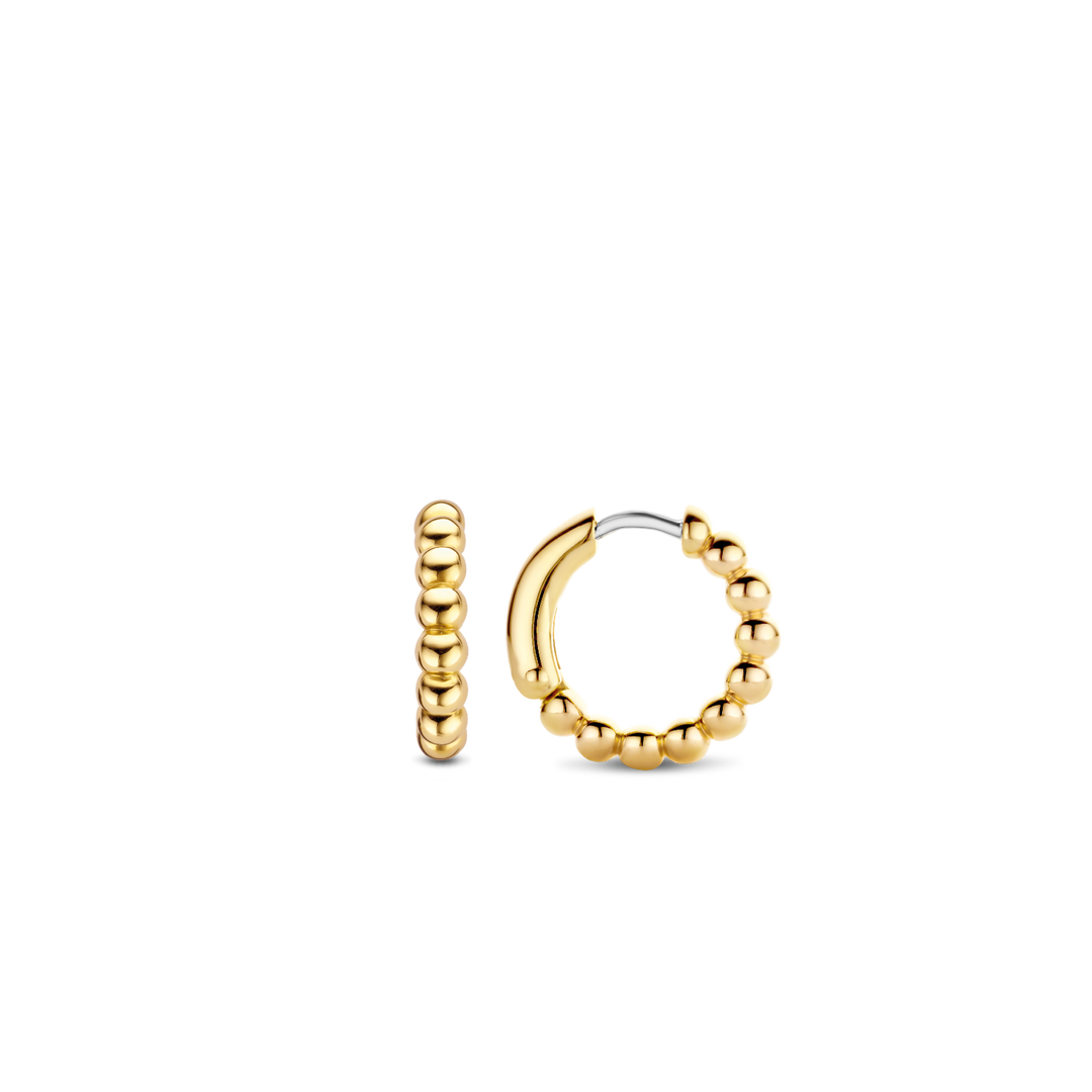 Yellow Beaded Huggies by TI SENTO - West Orange Jewelers