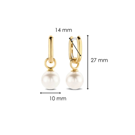 Imitation Pearl Charm Earring by TI SENTO
