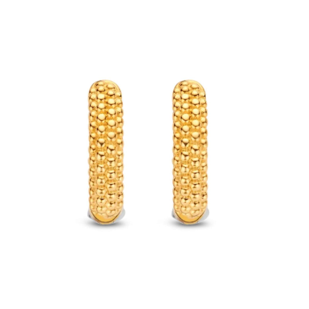 Gold-Plated Huggie Earring by TI SENTO