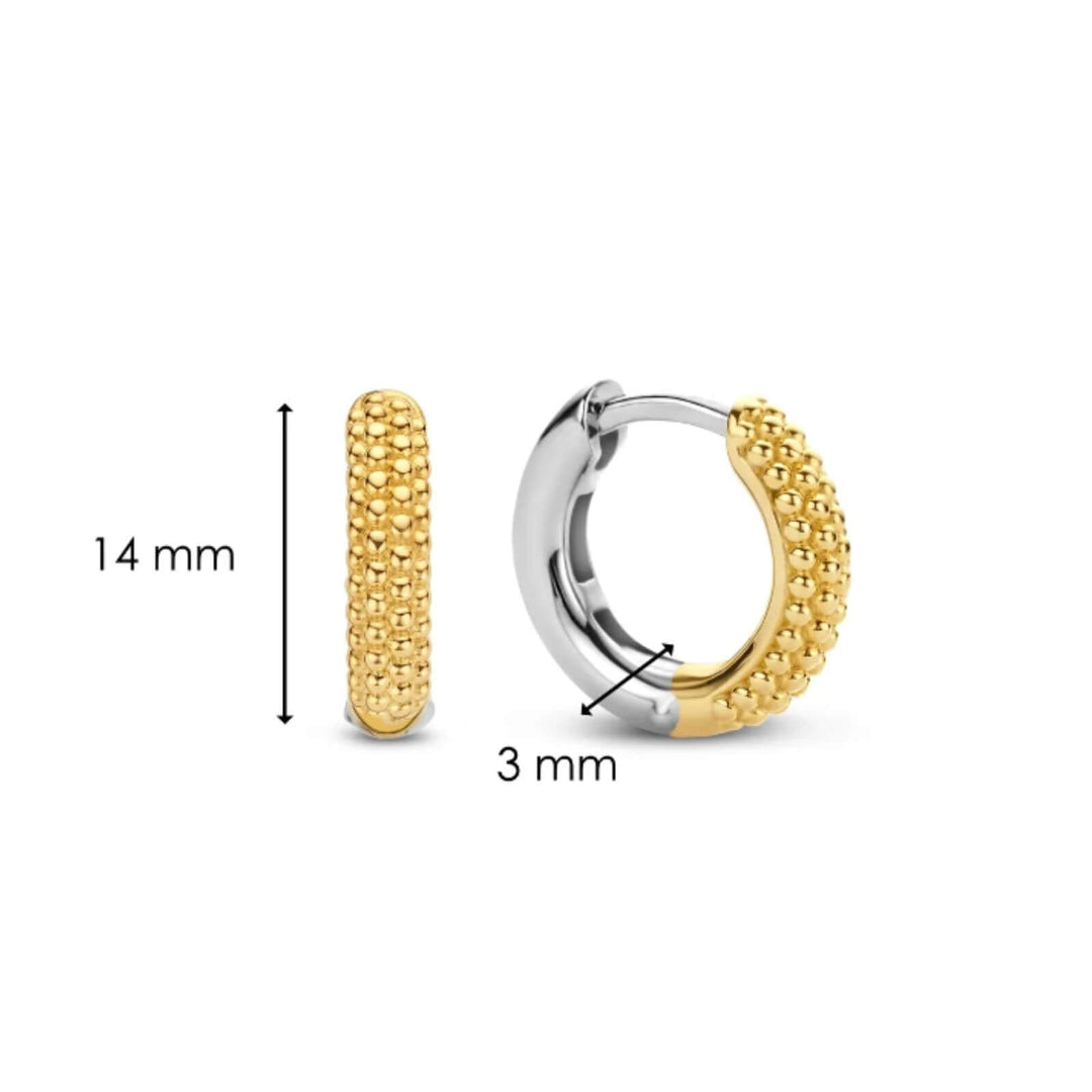 Gold-Plated Huggie Earring by TI SENTO