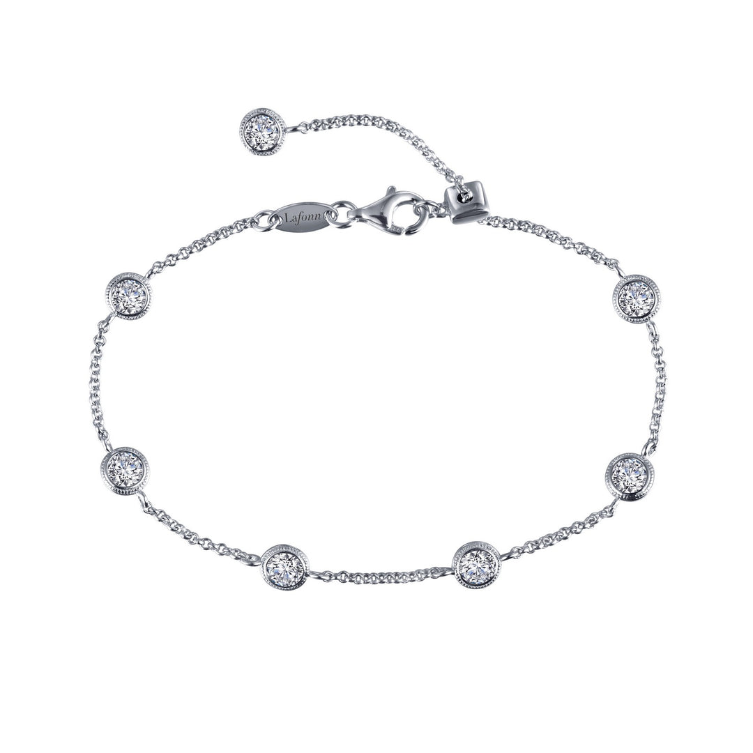 Bezel-Set Station Bracelet by Lafonn - West Orange Jewelers