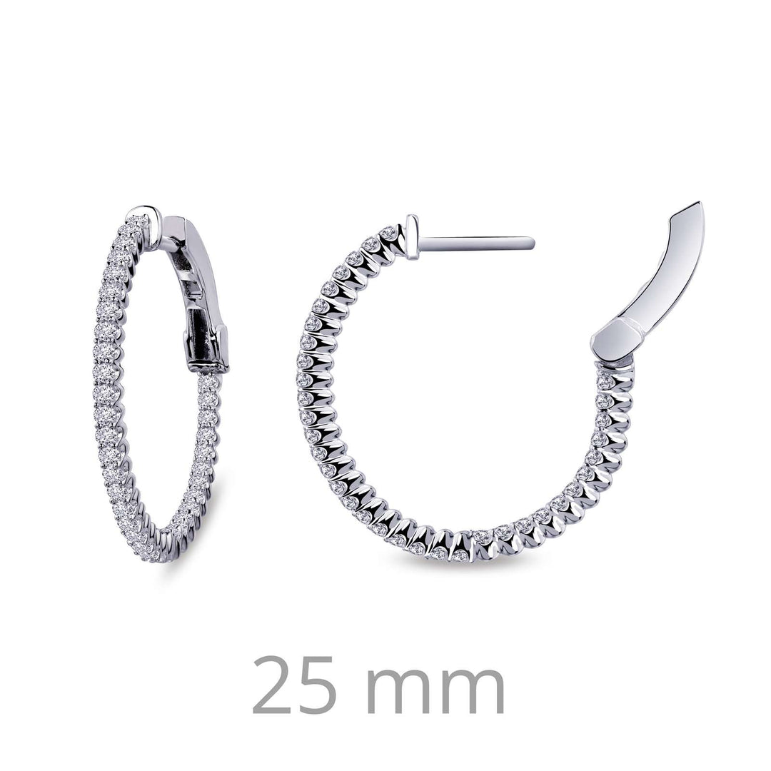 1.20 ctw Hoop Earrings by Lafonn - West Orange Jewelers
