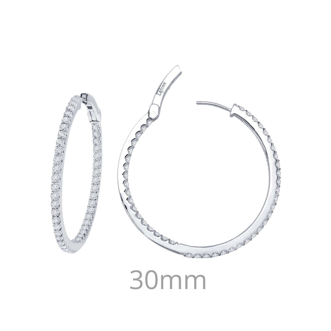 2.64 ctw Hoop Earrings by Lafonn - West Orange Jewelers