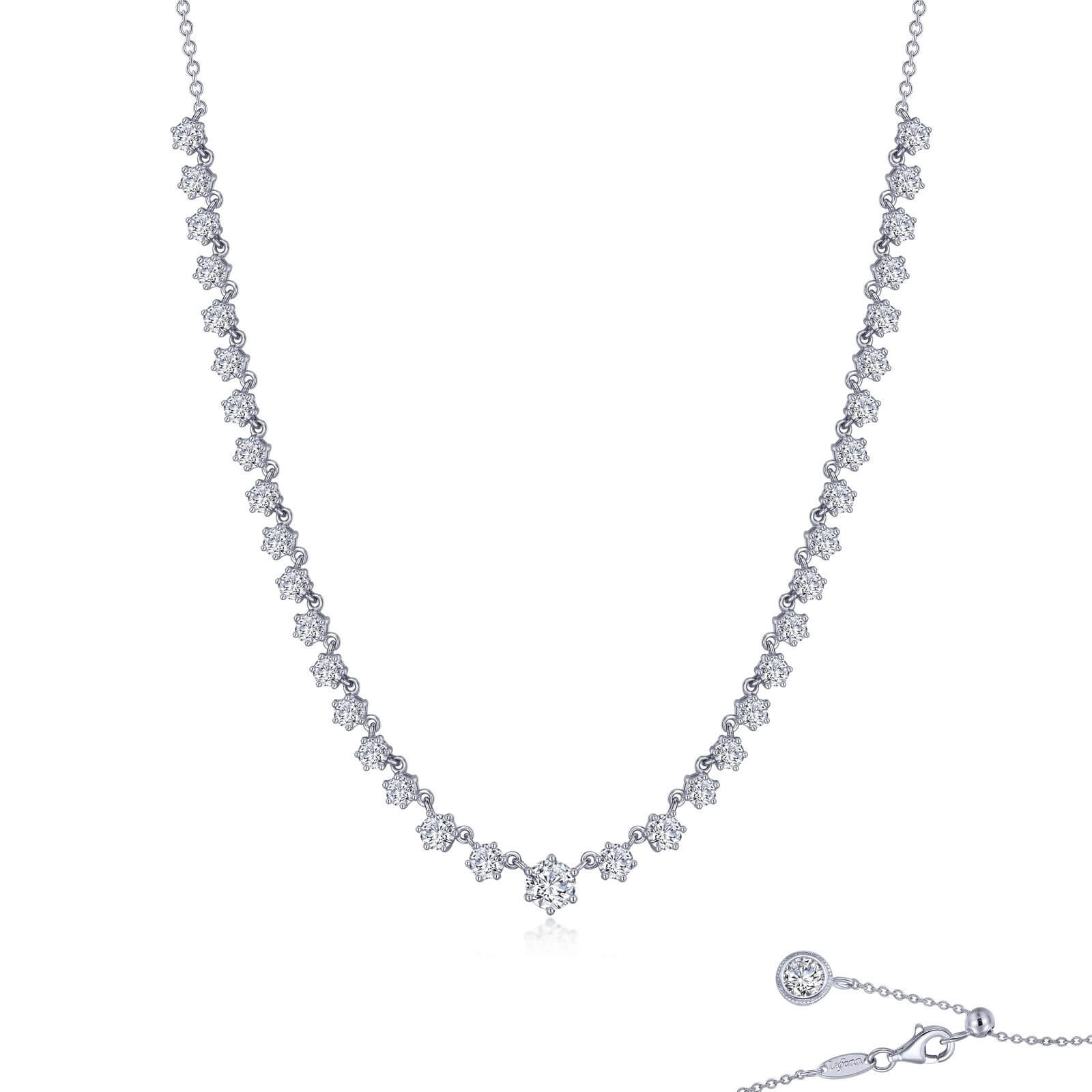 Graduated Tennis Necklace by Lafonn West Orange Jewelers