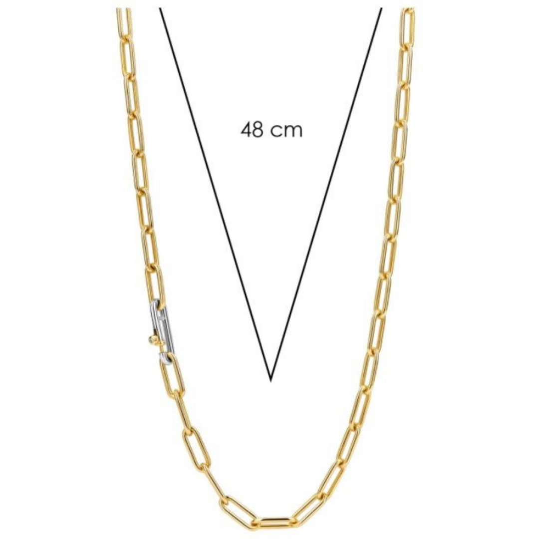 Yellow Paperclip Necklace by TI SENTO - West Orange Jewelers